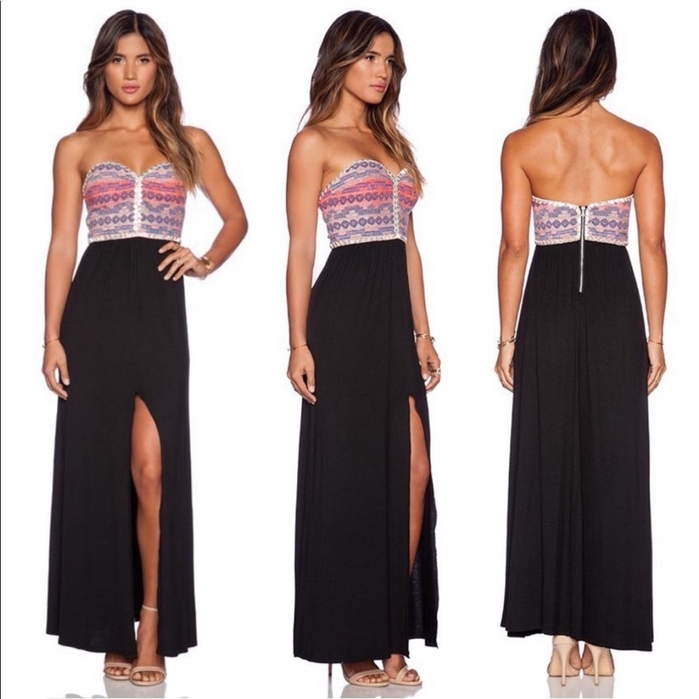 Saylor x REVOLVE NWT Beaded Formal Erin Maxi Dress in Multi